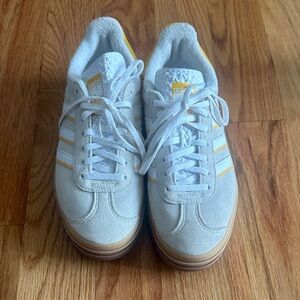 Adidas White and Yellow Men's Sneakers